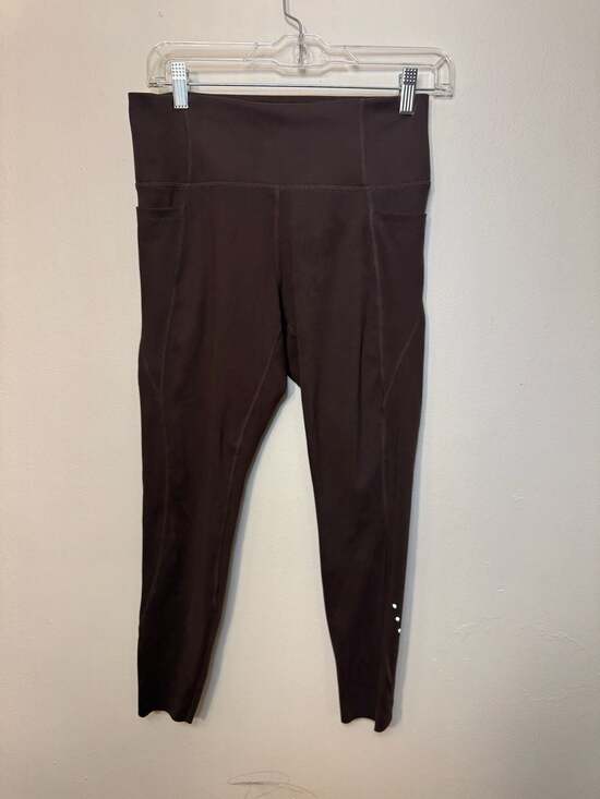 Danskin Pants - Danskin Brown High Waisted Leggings with Pockets and Tulip Hem Size Medium